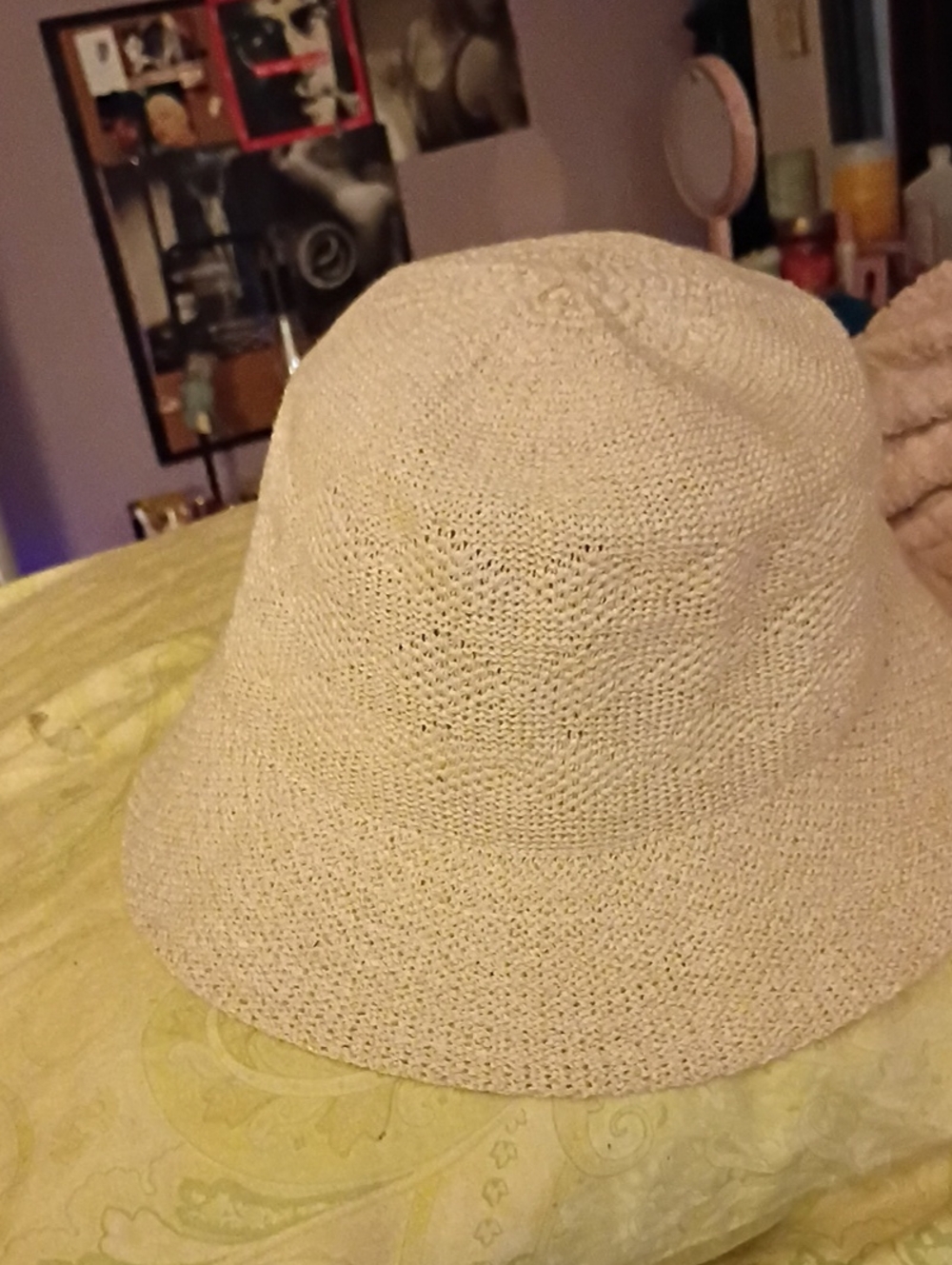 Accessorize Beige Crochet Bucket Hat